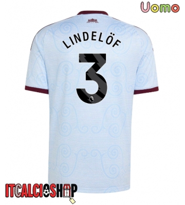 Aston Villa Victor Lindelof #3 Terza Maglia 2026-27 Manica Corta